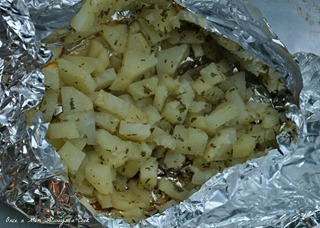 rosemary potatoes grilled in foil