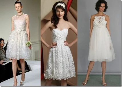 vestidos de novia cortos originales 2012
