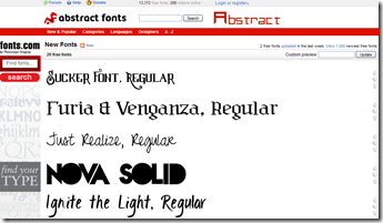 Abstractfonts