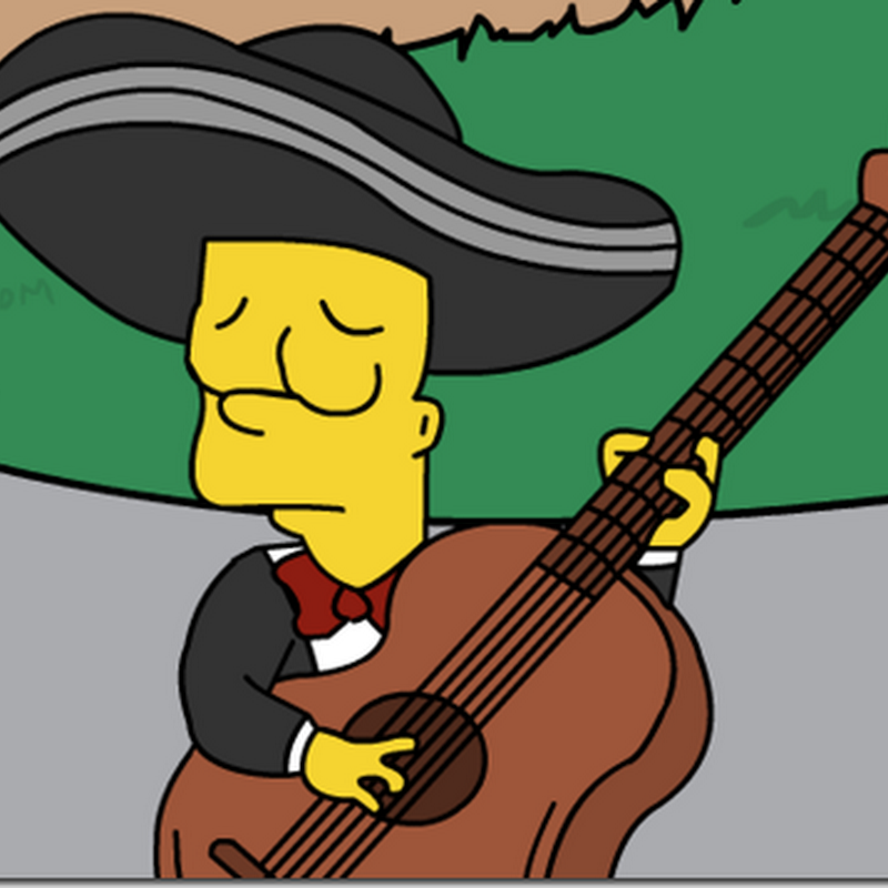 los mariachis de los Simpson, divertida animación