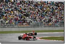 Alonso precede Hamilton nel gran premio della Corea 2010