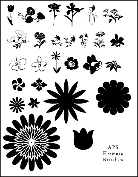 Flowers Brushes for Adobe Photoshop and Adobe Photoshop Elements Flowers Brushes for Adobe Photoshop and Adobe Photoshop Elements