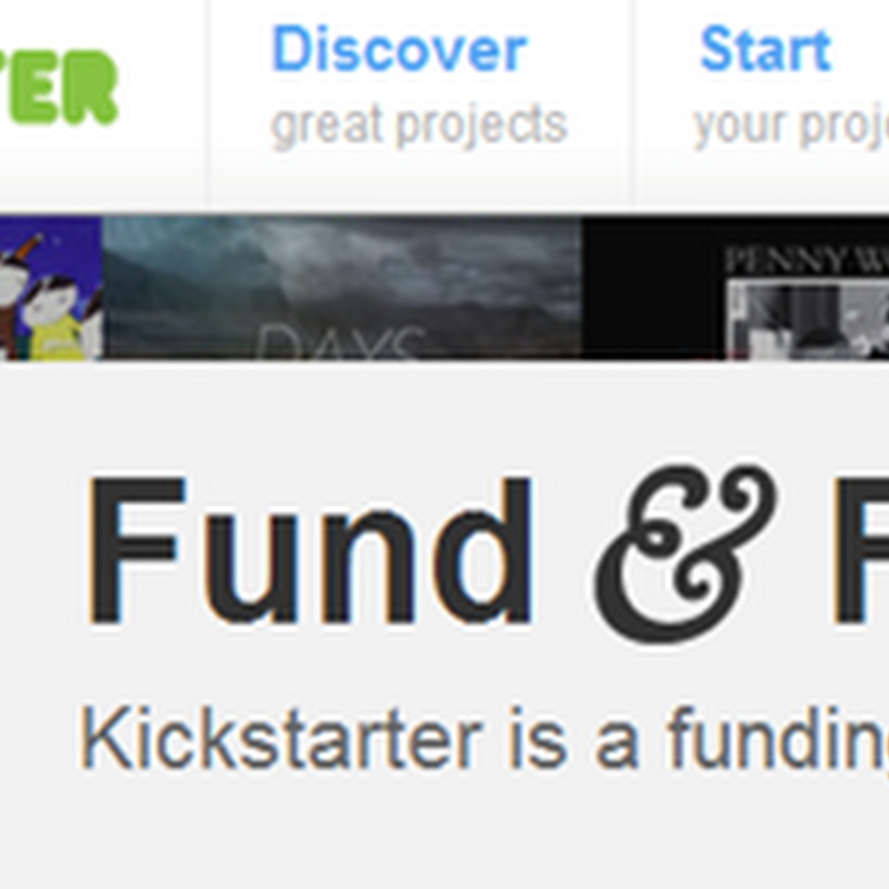 Kickstarter – Crowdfunding Art Projects from Donations