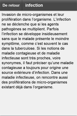 Dictionnaire médical Screen 3