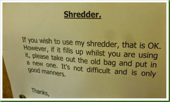 confidential document shredder.