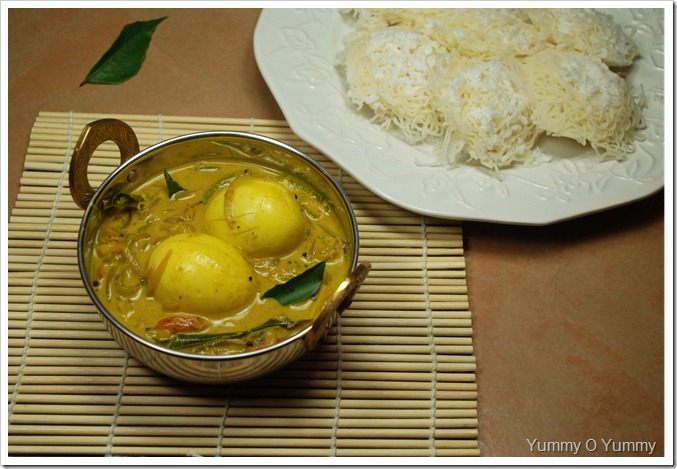 Egg Curry in Coconut Milk