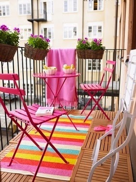 Decorar un balcón pequeño