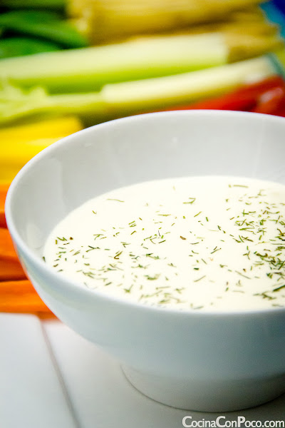 Crudite dip - Receta especial de Navidad