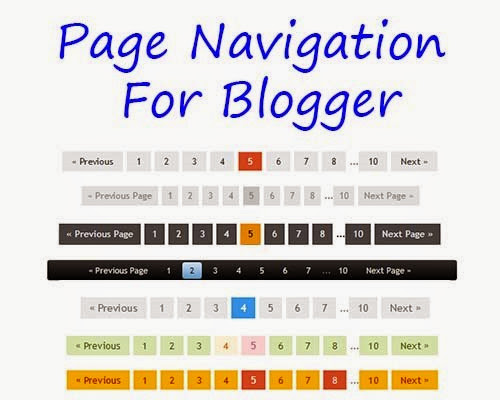 Page Navigation For Blogger