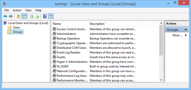 local-users and groups