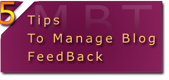 tips to manage blog feedback
