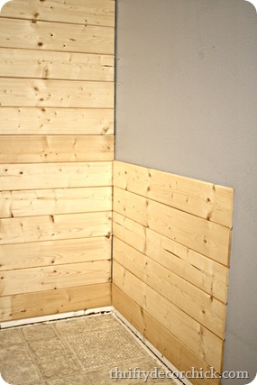 wood treatment on wall