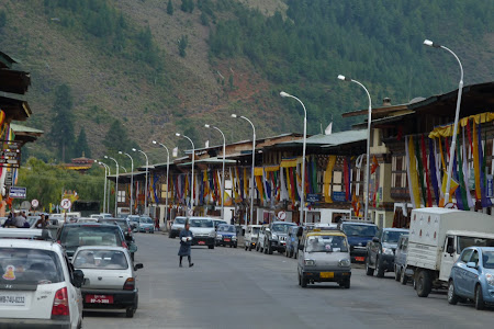 Imagini Bhutan: centru Paro