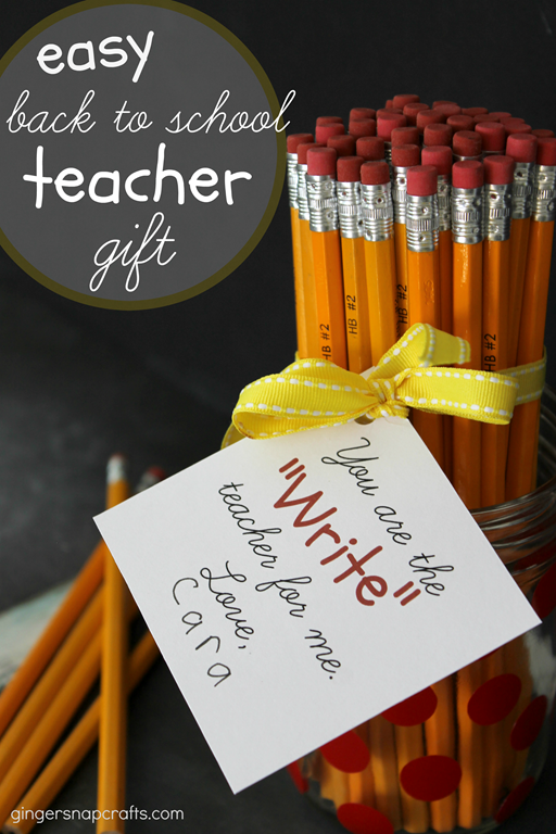 Easy Back to School Teacher Gift at GingerSnapCrafts.com #SilhouettePortrait #SilhouetteCAMEO #printable