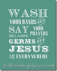 Germs and Jesus Free Printable