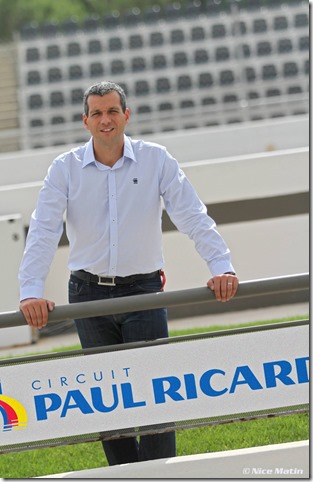 Le Castellet, le 03 septembre 2011: Portrait de Stephane Clair, nouveau directeur du circuit Paul Ricard HTTT.