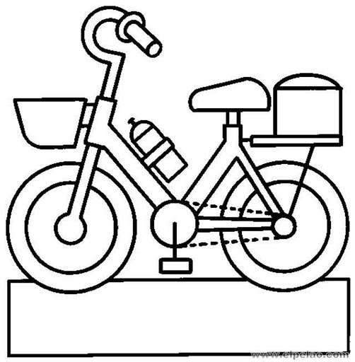 Desenho Bicicleta Para Colorir Colorir E Aprender