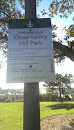 Observatory Hill Park Sign