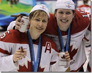 Canadian Women Hockey beer cigars