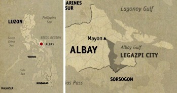 Legazpi Location Map