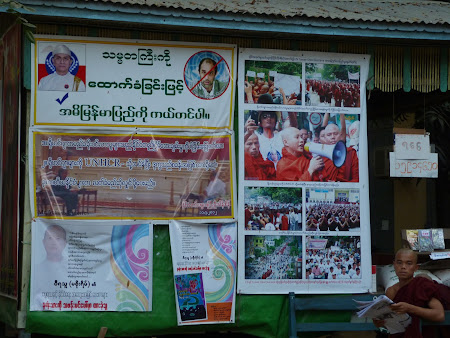 Revolutia Safronului - revolta calugarilor budisti din Myanmar