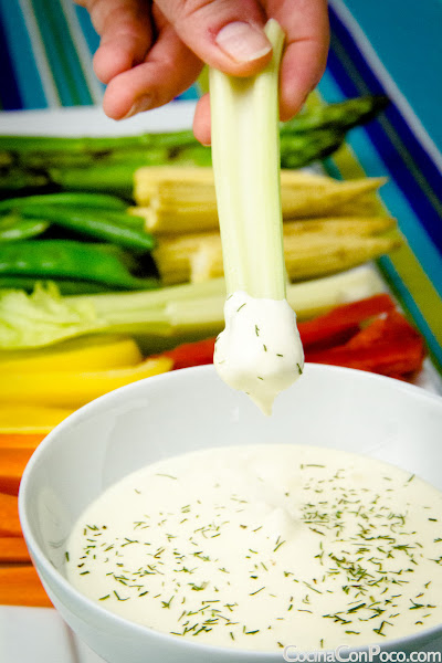 Crudite dip - Receta especial de Navidad