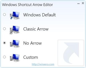 Windows Shortcut Arrow Editor