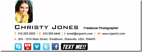 Sigwich Email Signature   Best Free Email Signature   E mail Signature Free