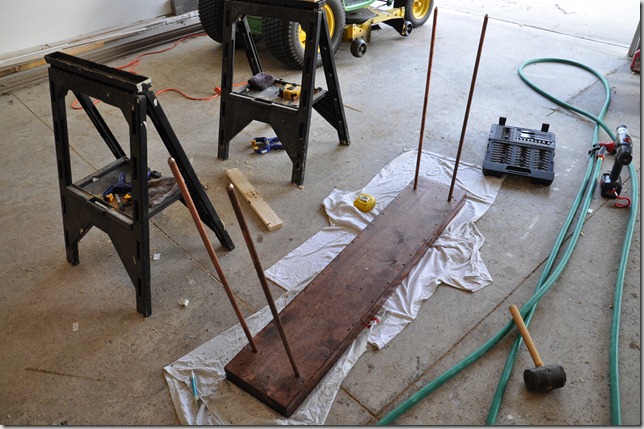 How to build a console table tutorial, copper legs