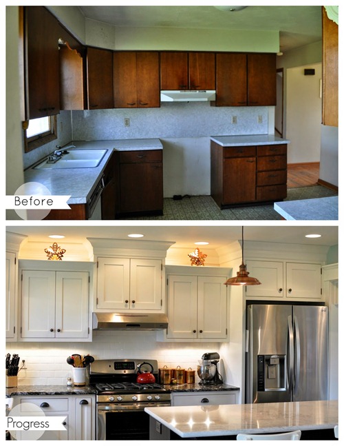 kitchen redo white cabinets