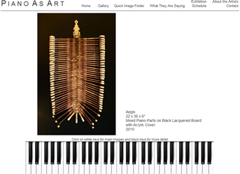 piano as art website
