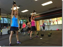 Michele & Kathy Kettlebell Swings Oct 2014