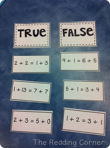 True/False Math Sentences FREE via NoodleNook.Net
