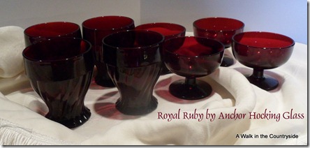 A Walk in the Countryside:  Royal Ruby by Anchorglass