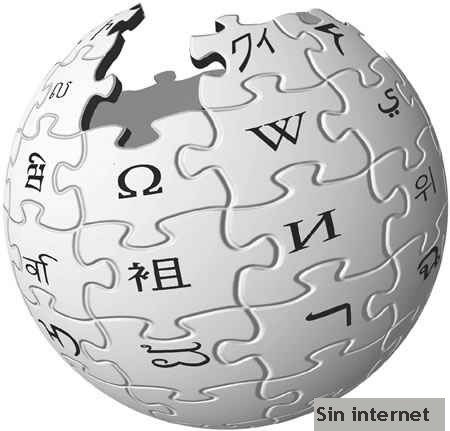 Wikipedia sin internet