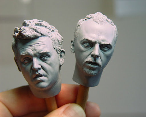 Simon%20Pegg%20and%20Nick%20Frost Sculptures by Adam Beane