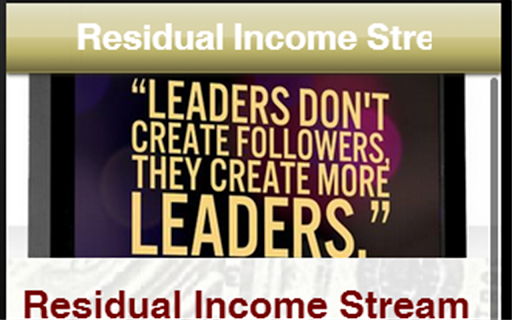 【免費商業App】Residual Income Stream-APP點子