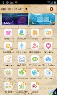 Go SMS Antique Map Theme Screenshots 4