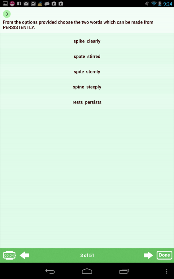 11+ Vocab Builder Screen 3