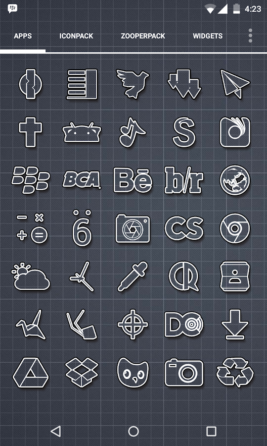 Outcast Icons Theme - screenshot