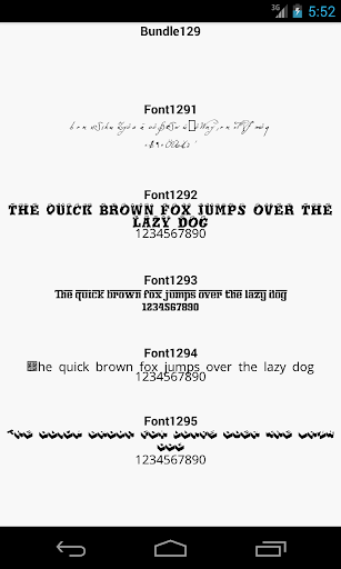 Fonts for FlipFont 129