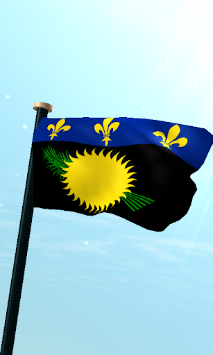 Guadeloupe Flag 3D Free