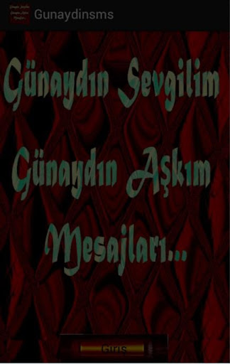 GÜNAYDIN GÜNÜN AYDIN MESAJLARI