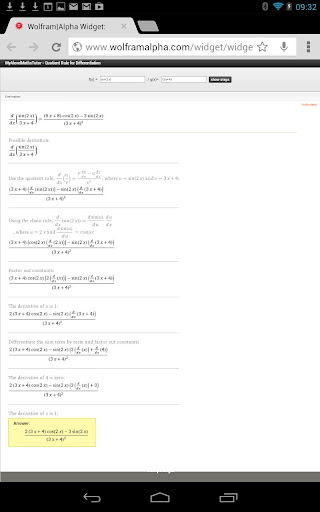 【免費教育App】Quotient Derivative Calculator-APP點子