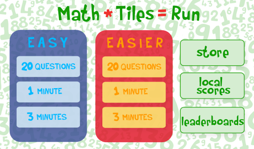 Math * Tiles = Run