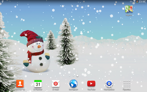 【免費個人化App】Snowmen Live Wallpaper-APP點子