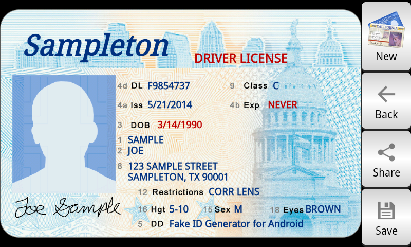 How To Get A Free Fake Id Template