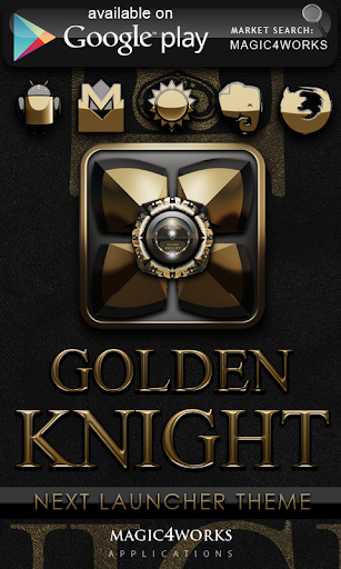 【免費個人化App】GO Locker Theme Golden Knight-APP點子