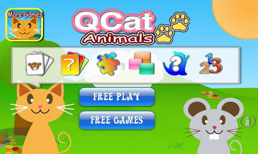 QCat-學齡前幼兒和孩子的教育遊戲 八合一：動物