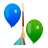 shooting balloons games mobile app icon